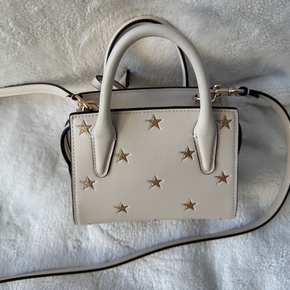 Coach Andrea Mini Carryall Ivory Bag With Gold Star Print ⭐️⭐️⭐️ - Picture 6 of 8